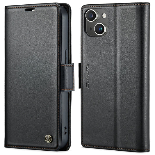 Funda de cuero antirrobo con textura de lichi y hebilla de mariposa CaseMe 023 para iPhone 13 Pro, iPhone 13 Pro Max, iPhone 12/12 Pro, iPhone 12 Pro Max, iPhone 12 mini
