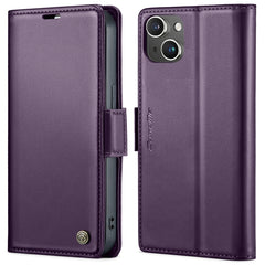 Funda de cuero antirrobo con textura de lichi y hebilla de mariposa CaseMe 023 para iPhone 13 Pro, iPhone 13 Pro Max, iPhone 12/12 Pro, iPhone 12 Pro Max, iPhone 12 mini