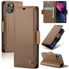 Funda de cuero antirrobo con textura de lichi y hebilla de mariposa CaseMe 023 para iPhone 13 Pro, iPhone 13 Pro Max, iPhone 12/12 Pro, iPhone 12 Pro Max, iPhone 12 mini