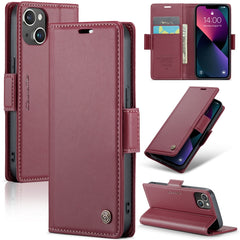 Funda de cuero antirrobo con textura de lichi y hebilla de mariposa CaseMe 023 para iPhone 13 Pro, iPhone 13 Pro Max, iPhone 12/12 Pro, iPhone 12 Pro Max, iPhone 12 mini