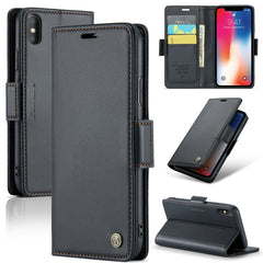 CaseMe 023 Butterfly Buckle Litchi Texture RFID Anti-Diebstahl-Leder-Telefonhülle, für iPhone XR, für iPhone SE 2022/SE 2020/6/7/8, für iPhone 6 Plus/7 Plus/8 Plus