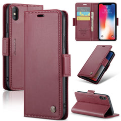 CaseMe 023 Butterfly Buckle Litchi Texture RFID Anti-Diebstahl-Leder-Telefonhülle, für iPhone XR, für iPhone SE 2022/SE 2020/6/7/8, für iPhone 6 Plus/7 Plus/8 Plus