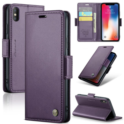 CaseMe 023 Butterfly Buckle Litchi Texture RFID Anti-theft Leather Phone Case, For iPhone 11 Pro, For iPhone 11 Pro Max, For iPhone XS Max, For iPhone XS