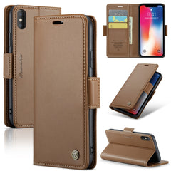 CaseMe 023 Butterfly Buckle Litchi Texture RFID Anti-Diebstahl-Leder-Telefonhülle, für iPhone XR, für iPhone SE 2022/SE 2020/6/7/8, für iPhone 6 Plus/7 Plus/8 Plus