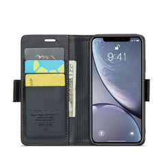 CaseMe 023 Butterfly Buckle Litchi Texture RFID Anti-theft Leather Phone Case, For iPhone XR, For iPhone SE 2022/SE 2020/6/7/8, For iPhone 6 Plus/7 Plus/8 Plus