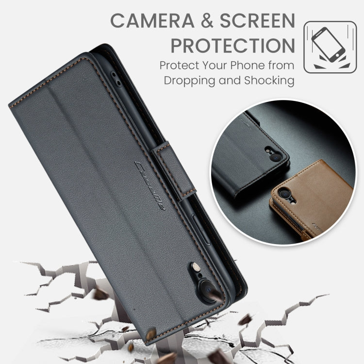 CaseMe 023 Butterfly Buckle Litchi Texture RFID Anti-theft Leather Phone Case