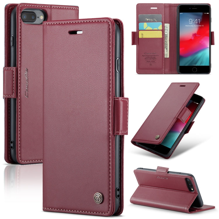 CaseMe 023 Butterfly Buckle Litchi Texture RFID Anti-theft Leather Phone Case