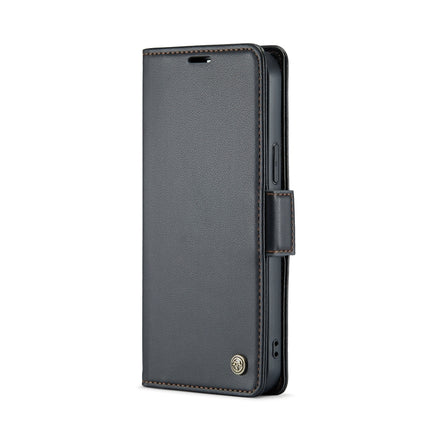 CaseMe 023 Butterfly Buckle Litchi Texture RFID Anti-theft Leather Phone Case, For iPhone 15 Pro Max, For iPhone 14, For iPhone 15 Pro, For iPhone 14 Plus