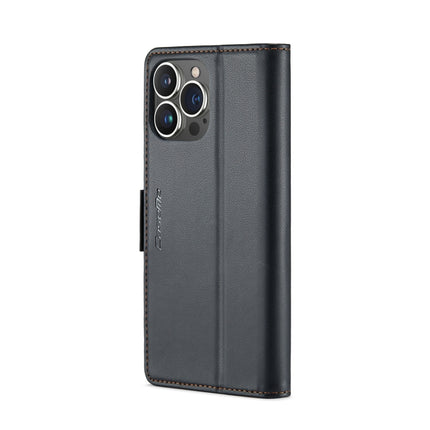 CaseMe 023 Butterfly Buckle Litchi Texture RFID Anti-theft Leather Phone Case, For iPhone 15 Pro Max, For iPhone 14, For iPhone 15 Pro, For iPhone 14 Plus