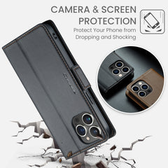CaseMe 023 Butterfly Buckle Litchi Texture RFID Anti-Diebstahl Leder-Telefonhülle, Für iPhone 15 Pro Max, Für iPhone 14, Für iPhone 14 Plus, Für iPhone 15 Pro, Für iPhone 15 Plus