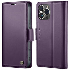 CaseMe 023 Butterfly Buckle Litchi Texture RFID Anti-Diebstahl Leder-Telefonhülle, Für iPhone 15 Pro Max, Für iPhone 14, Für iPhone 14 Plus, Für iPhone 15 Pro, Für iPhone 15 Plus