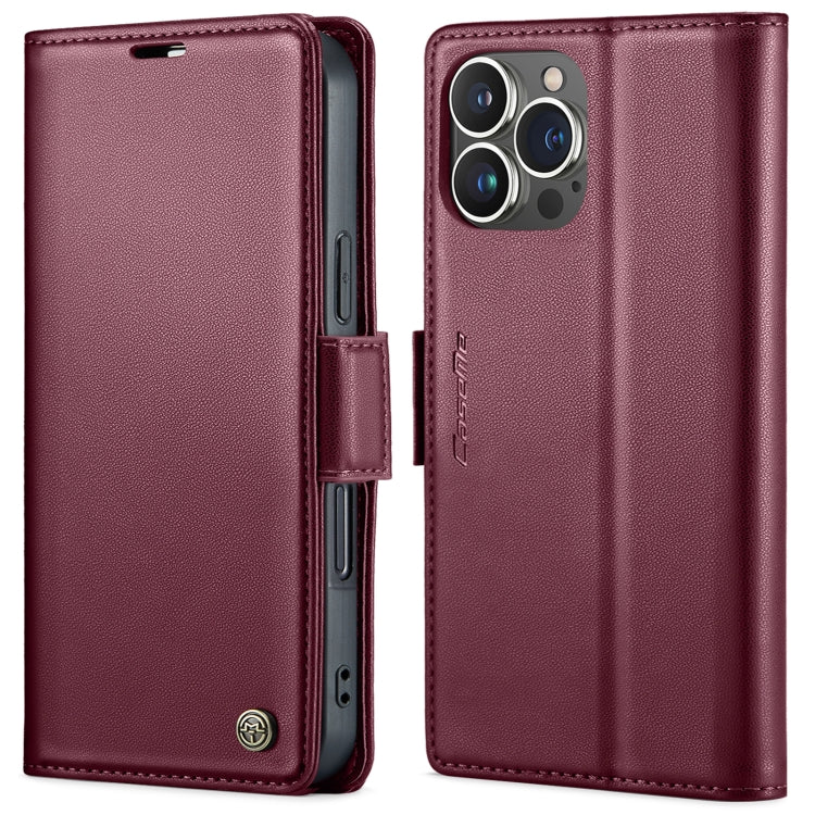 CaseMe 023 Butterfly Buckle Litchi Texture RFID Anti-theft Leather Phone Case