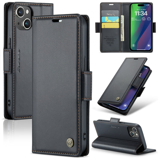 Funda para teléfono CaseMe 023 con textura de lichi y hebilla de mariposa, antirrobo RFID, para iPhone 14 Pro, para iPhone 14 Pro Max, para iPhone 15, para iPhone 13, para iPhone 13 mini