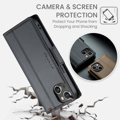 CaseMe 023 Butterfly Buckle Litchi Texture RFID Anti-Diebstahl Leder-Telefonhülle, Für iPhone 14 Pro, Für iPhone 14 Pro Max, Für iPhone 15, Für iPhone 13, Für iPhone 13 mini