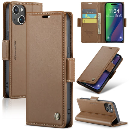 CaseMe 023 Butterfly Buckle Litchi Texture RFID Anti-Diebstahl Leder-Telefonhülle, Für iPhone 14 Pro, Für iPhone 14 Pro Max, Für iPhone 15, Für iPhone 13, Für iPhone 13 mini