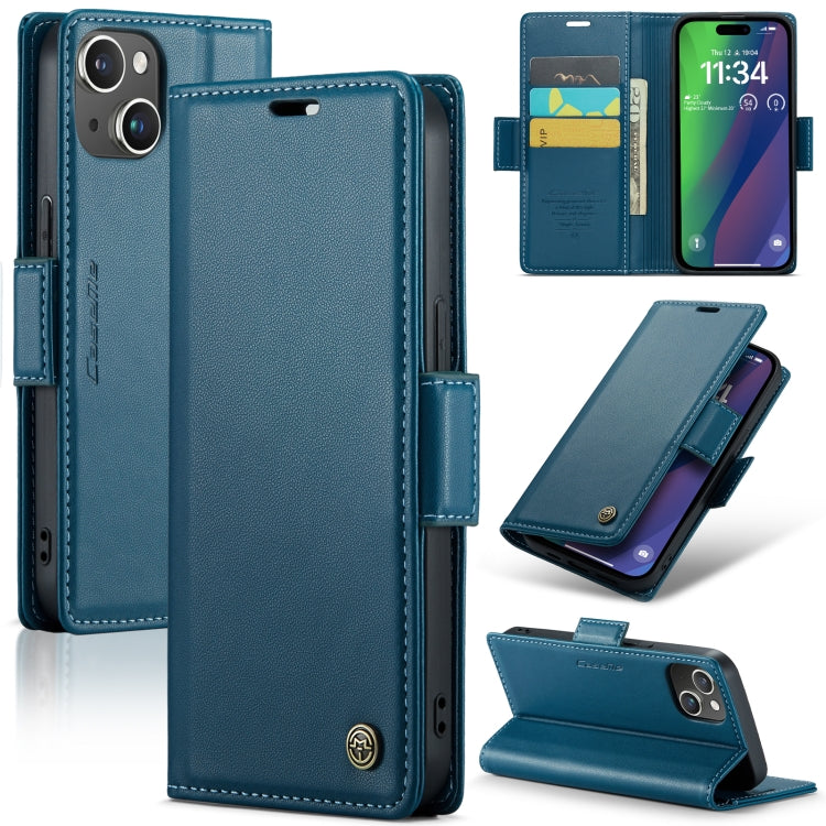 CaseMe 023 Butterfly Buckle Litchi Texture RFID Anti-Diebstahl Leder-Telefonhülle, Für iPhone 14 Pro, Für iPhone 14 Pro Max, Für iPhone 15, Für iPhone 13, Für iPhone 13 mini