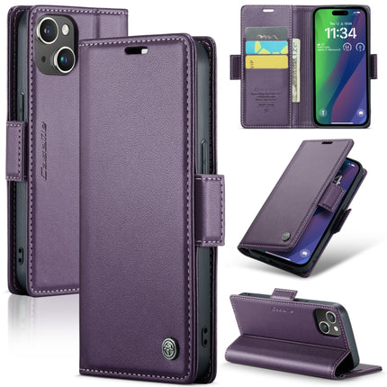 CaseMe 023 Butterfly Buckle Litchi Texture RFID Anti-Diebstahl Leder-Telefonhülle, Für iPhone 14 Pro, Für iPhone 14 Pro Max, Für iPhone 15, Für iPhone 13, Für iPhone 13 mini