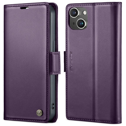 CaseMe 023 Butterfly Buckle Litchi Texture RFID Anti-Diebstahl Leder-Telefonhülle, Für iPhone 14 Pro, Für iPhone 14 Pro Max, Für iPhone 15, Für iPhone 13, Für iPhone 13 mini