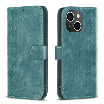 Plaid Embossed Leather Phone Case, For iPhone 15 Pro Max, For iPhone 14, For iPhone 14 Plus, For iPhone 14 Pro