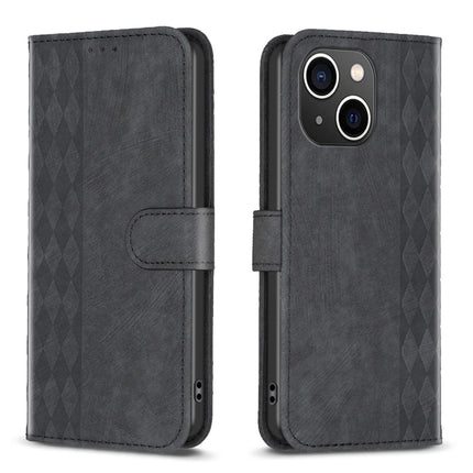Plaid Embossed Leather Phone Case, For iPhone 15 Pro Max, For iPhone 14, For iPhone 14 Plus, For iPhone 14 Pro