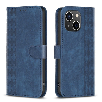 Plaid Embossed Leather Phone Case, For iPhone 15 Plus, For iPhone 11 Pro, For iPhone 11 Pro Max, For iPhone X / XS