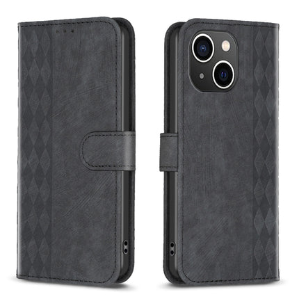 Plaid Embossed Leather Phone Case, For iPhone 15 Plus, For iPhone 11 Pro, For iPhone 11 Pro Max, For iPhone X / XS