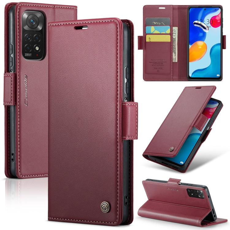CaseMe 023 Butterfly Buckle Litchi Texture RFID Anti-theft Leather Phone Case