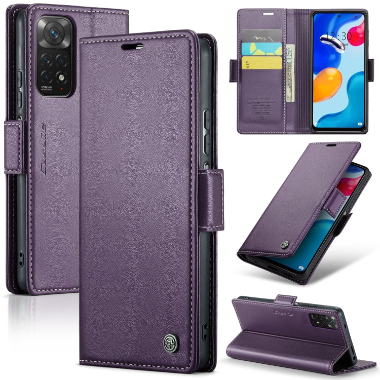 CaseMe 023 Butterfly Buckle Litchi Texture RFID Anti-theft Leather Phone Case
