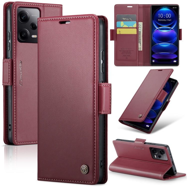 CaseMe 023 Butterfly Buckle Litchi Texture RFID Anti-theft Leather Phone Case