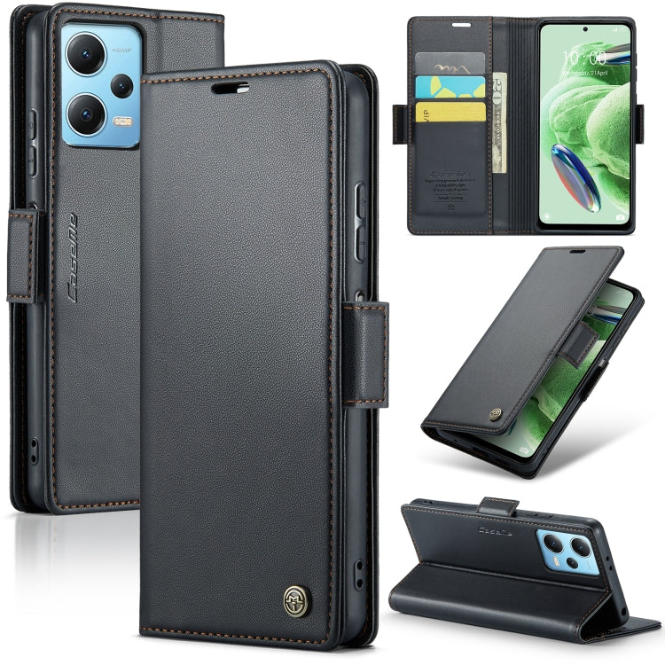 CaseMe 023 Butterfly Buckle Litchi Texture RFID Anti-theft Leather Phone Case