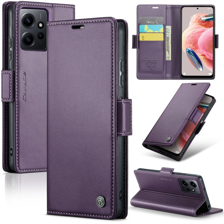 CaseMe 023 Butterfly Buckle Litchi Texture RFID Anti-theft Leather Phone Case