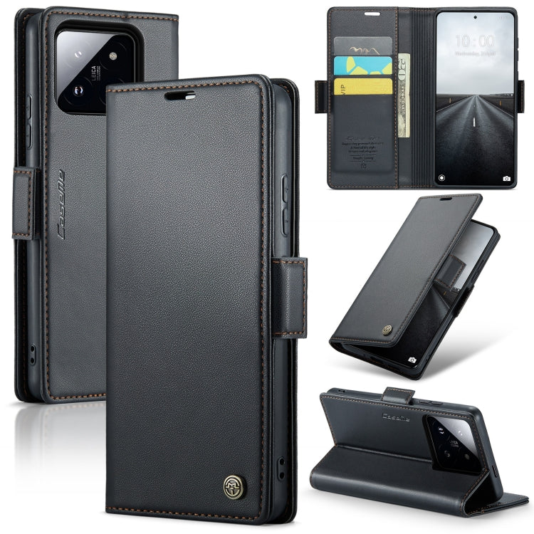 CaseMe 023 Butterfly Buckle Litchi Texture RFID Anti-theft Leather Phone Case