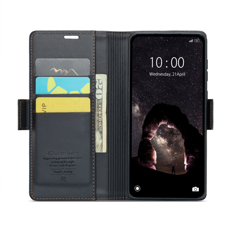 CaseMe 023 Butterfly Buckle Litchi Texture RFID Anti-theft Leather Phone Case