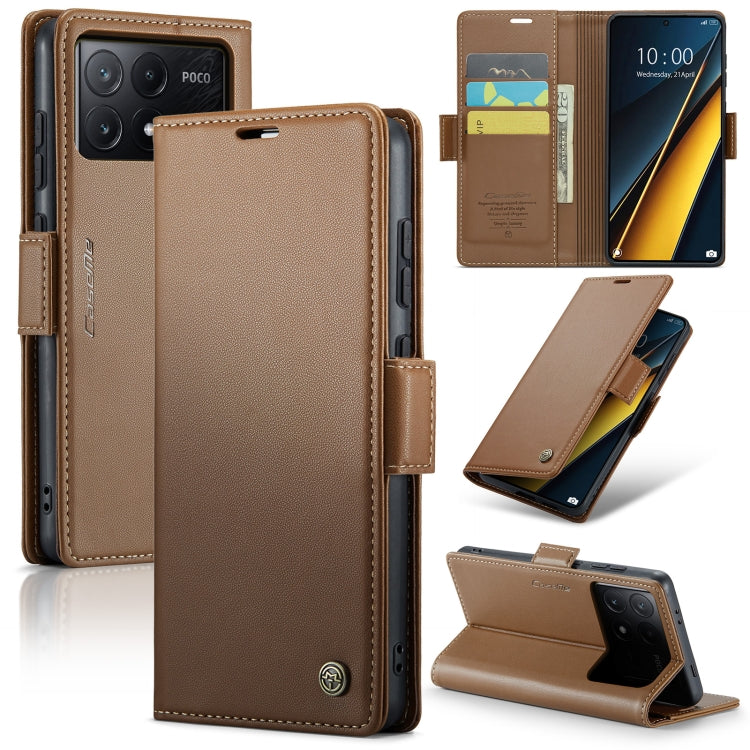CaseMe 023 Butterfly Buckle Litchi Texture RFID Anti-theft Leather Phone Case