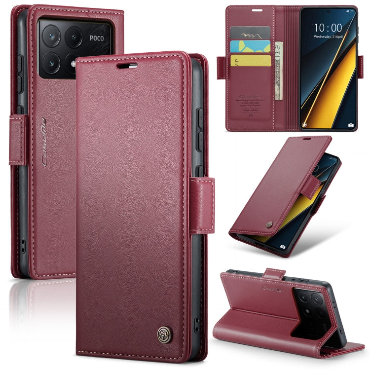 CaseMe 023 Butterfly Buckle Litchi Texture RFID Anti-theft Leather Phone Case