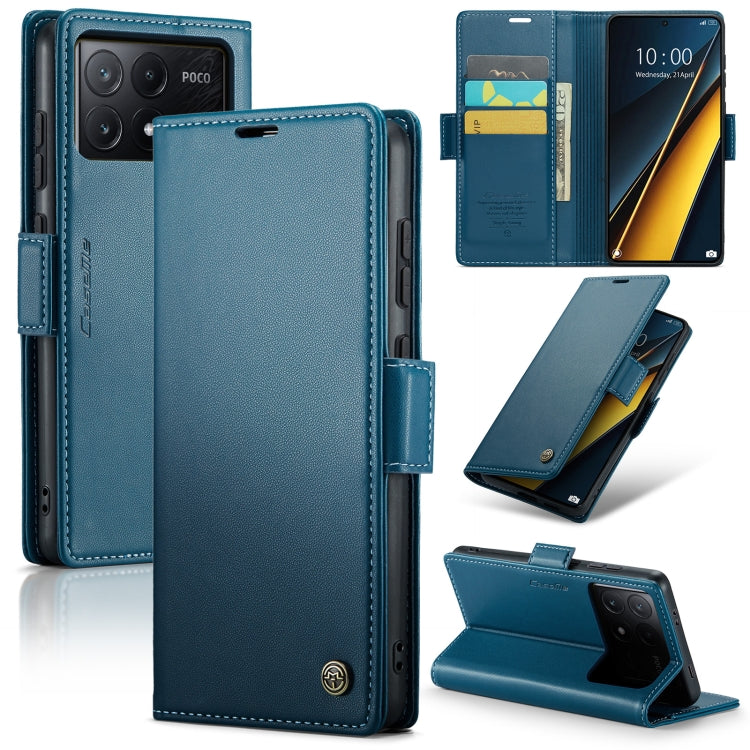 CaseMe 023 Butterfly Buckle Litchi Texture RFID Anti-theft Leather Phone Case