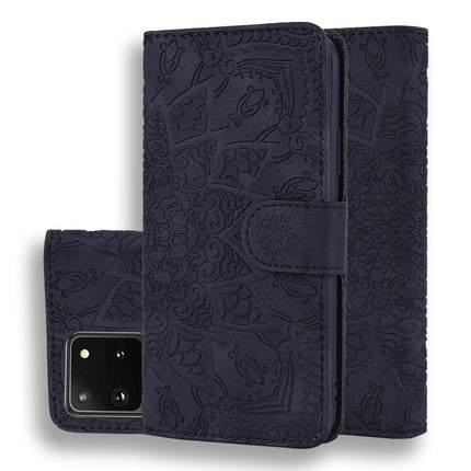Embossed Sunflower Pattern Horizontal Flip PU Leather Case with Holder & Card Slots & Wallet & Lanyard, For Samsung Galaxy A01, For Samsung Galaxy A11, For Samsung Galaxy M11, For Samsung Galaxy A21, For Samsung Galaxy A31, For Samsung Galaxy A41      ...