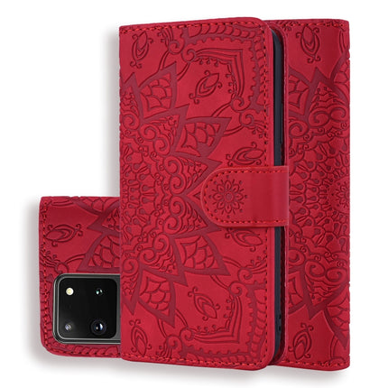 Embossed Sunflower Pattern Horizontal Flip PU Leather Case with Holder & Card Slots & Wallet & Lanyard, For Samsung Galaxy A01, For Samsung Galaxy A11, For Samsung Galaxy M11, For Samsung Galaxy A21, For Samsung Galaxy A31, For Samsung Galaxy A41      ...