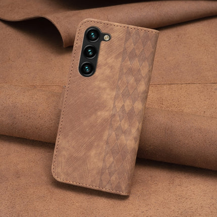 Plaid Embossed Leather Phone Case, For Samsung Galaxy S23 5G, For Samsung Galaxy A55, For Samsung Galaxy S24+ 5G, For Samsung Galaxy S23 FE 5G