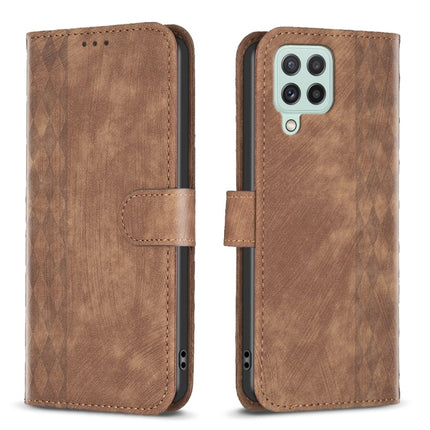 Plaid Embossed Leather Phone Case, For Samsung Galaxy S20 Ultra, For Samsung Galaxy A03s / A02s, For Samsung Galaxy A12, For Samsung Galaxy A13 4G/5G