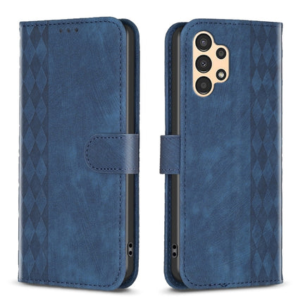 Plaid Embossed Leather Phone Case, For Samsung Galaxy S20 Ultra, For Samsung Galaxy A03s / A02s, For Samsung Galaxy A12, For Samsung Galaxy A13 4G/5G
