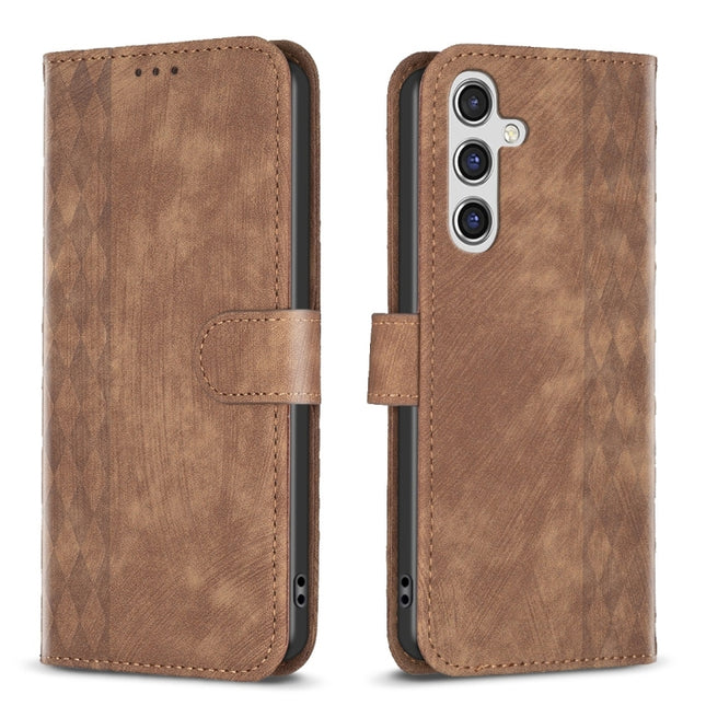 Plaid Embossed Leather Phone Case, For Samsung Galaxy A14 4G/5G, For Samsung Galaxy A22 4G, For Samsung Galaxy A23, For Samsung Galaxy A24 4G