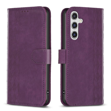 Plaid Embossed Leather Phone Case, For Samsung Galaxy A14 4G/5G, For Samsung Galaxy A22 4G, For Samsung Galaxy A23, For Samsung Galaxy A24 4G