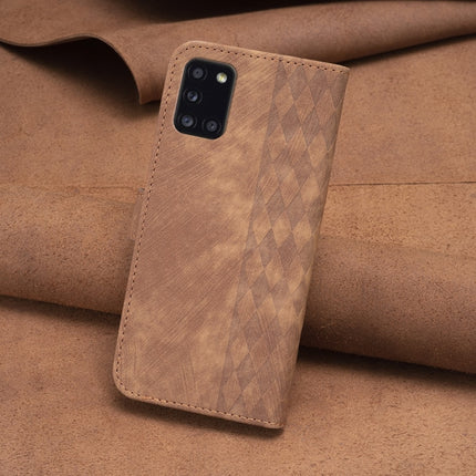 Plaid Embossed Leather Phone Case, For Samsung Galaxy A31, For Samsung Galaxy A32 4G, For Samsung Galaxy A32 5G, For Samsung Galaxy A33