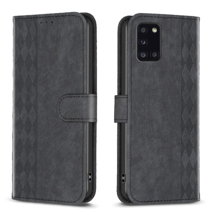 Plaid Embossed Leather Phone Case, For Samsung Galaxy A31, For Samsung Galaxy A32 4G, For Samsung Galaxy A32 5G, For Samsung Galaxy A33