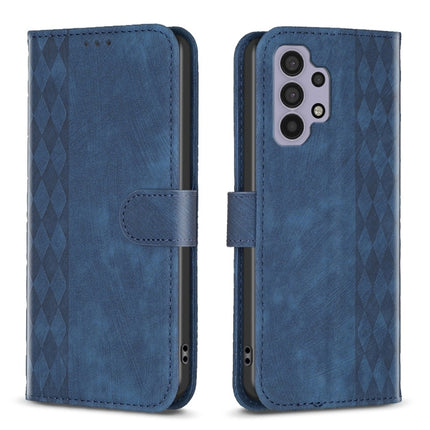 Plaid Embossed Leather Phone Case, For Samsung Galaxy A31, For Samsung Galaxy A32 4G, For Samsung Galaxy A32 5G, For Samsung Galaxy A33
