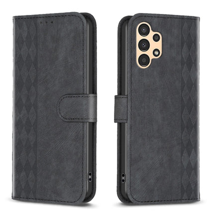 Plaid Embossed Leather Phone Case, For Samsung Galaxy A31, For Samsung Galaxy A32 4G, For Samsung Galaxy A32 5G, For Samsung Galaxy A33