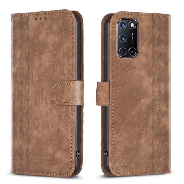 Plaid Embossed Leather Phone Case