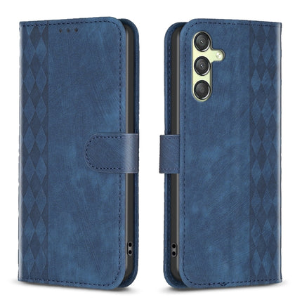 Plaid Embossed Leather Phone Case, For Samsung Galaxy A25 5G, For Samsung Galaxy S23 5G, For Samsung Galaxy S24+ 5G, For Samsung Galaxy S23 FE 5G