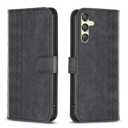 Plaid Embossed Leather Phone Case, For Samsung Galaxy A25 5G, For Samsung Galaxy S23 5G, For Samsung Galaxy S24+ 5G, For Samsung Galaxy S23 FE 5G